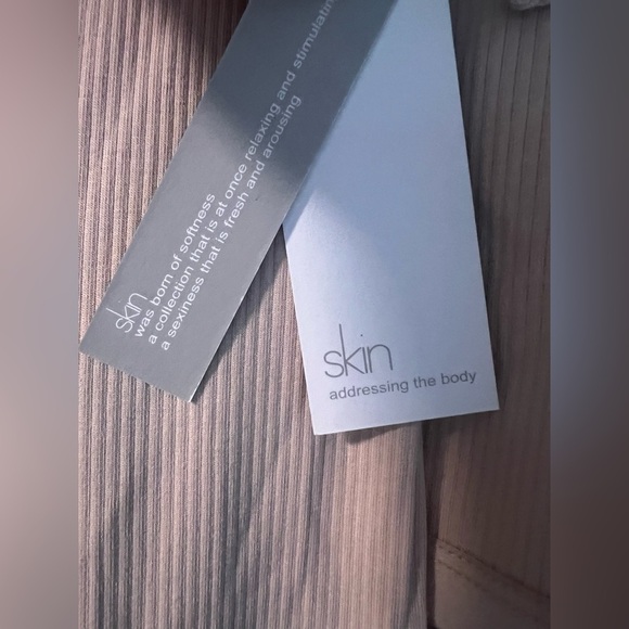 New With Tags Skin Ivone Halter Dress in Biscotti - Picture 5 of 5